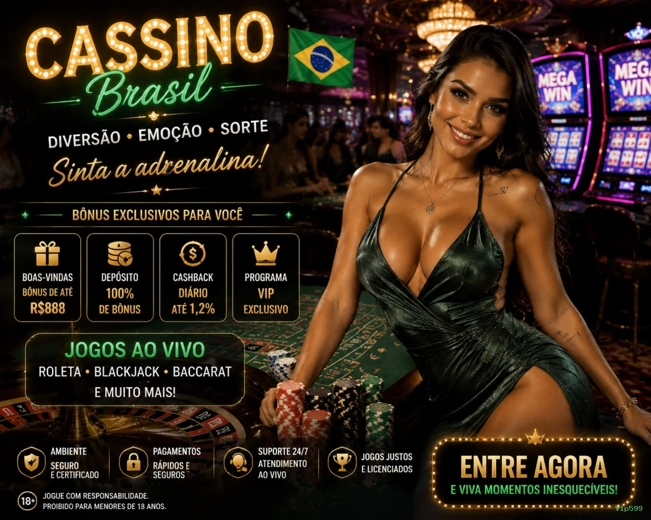 Download gratuito do app da Vip599